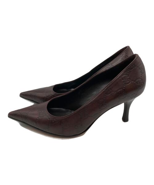 GUCCI（グッチ）GUCCI (グッチ) ヒールパンプス ブラウン サイズ:SIZE 34Cの古着・服飾アイテム
