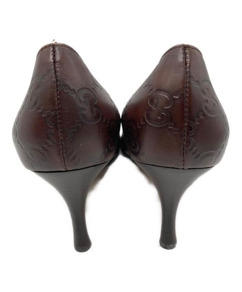 GUCCI（グッチ）GUCCI (グッチ) ヒールパンプス ブラウン サイズ:SIZE 34Cの古着・服飾アイテム
