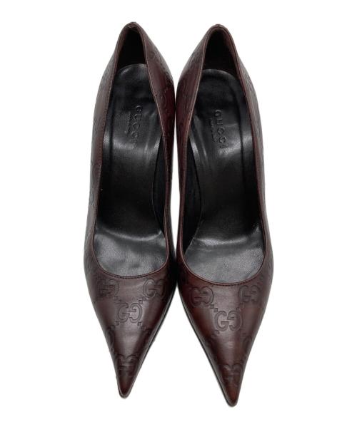 GUCCI（グッチ）GUCCI (グッチ) ヒールパンプス ブラウン サイズ:SIZE 34Cの古着・服飾アイテム