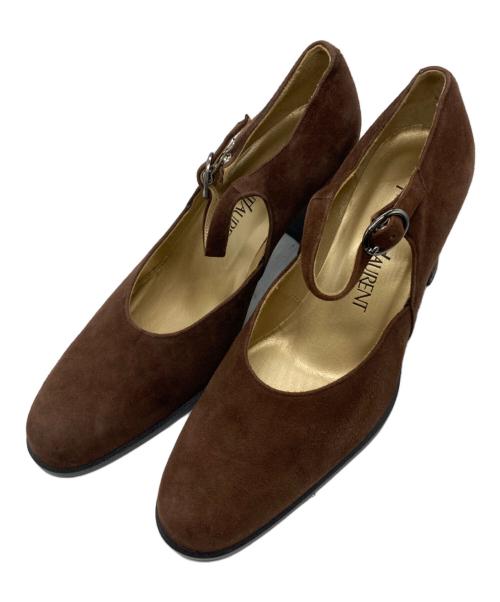 Yves Saint Laurent（イヴサンローラン）Yves Saint Laurent (イヴサンローラン) スウェードパンプス ブラウン サイズ:SIZE 35 1/2の古着・服飾アイテム