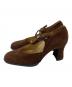 Yves Saint Laurent (イヴサンローラン) スウェードパンプス ブラウン サイズ:SIZE 35 1/2：5000円