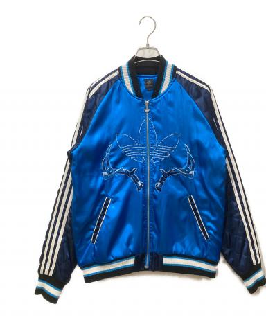 中古・古着通販】adidas (アディダス) スカジャン ブルー サイズ:SIZE