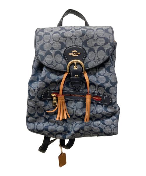 COACH（コーチ）COACH (コーチ) シグネチャー リュック インディゴの古着・服飾アイテム