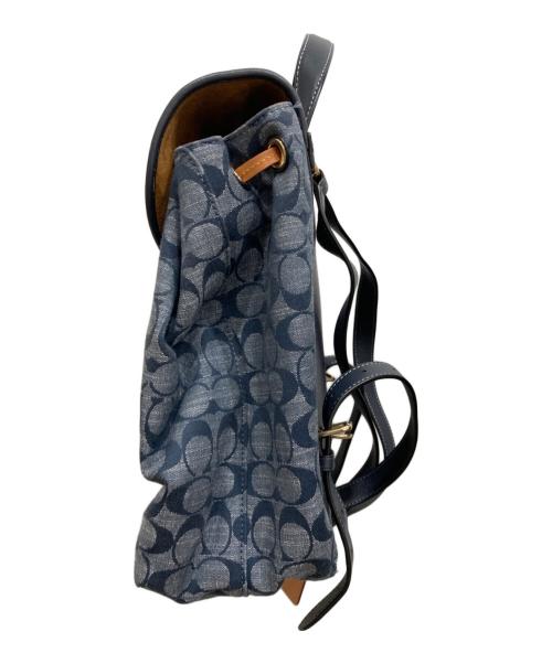 COACH（コーチ）COACH (コーチ) シグネチャー リュック インディゴの古着・服飾アイテム