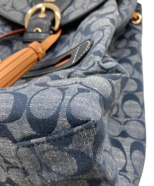 COACH（コーチ）COACH (コーチ) シグネチャー リュック インディゴの古着・服飾アイテム