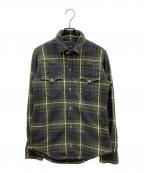 ALANUIアラヌイ）の古着「ウエスタンチェックシャツ」｜グリーン