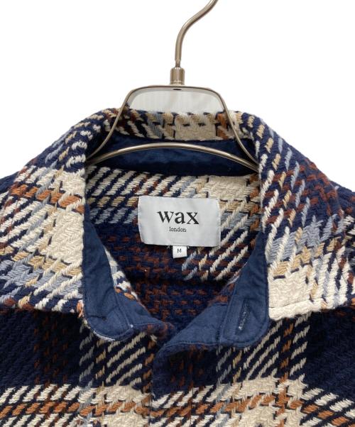WAX LONDON（ワックスロンドン）WAX london (ワックスロンドン) Astro Check Whiting Overshirt ネイビー サイズ:SIZE Mの古着・服飾アイテム