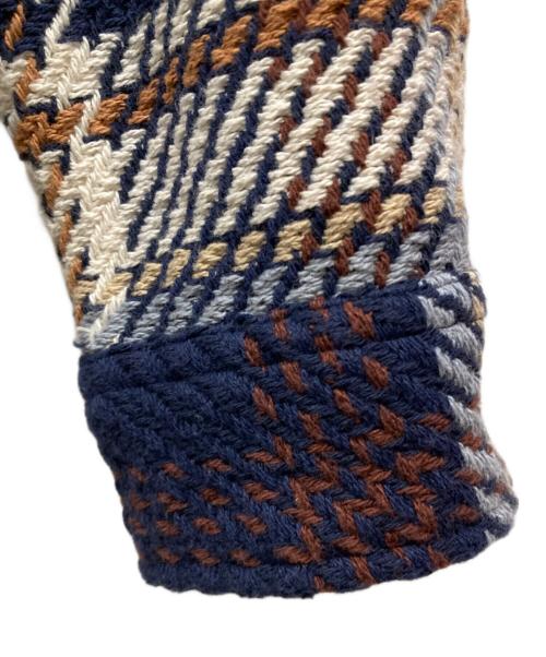 WAX LONDON（ワックスロンドン）WAX london (ワックスロンドン) Astro Check Whiting Overshirt ネイビー サイズ:SIZE Mの古着・服飾アイテム