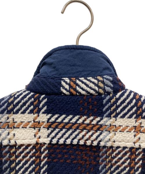 WAX LONDON（ワックスロンドン）WAX london (ワックスロンドン) Astro Check Whiting Overshirt ネイビー サイズ:SIZE Mの古着・服飾アイテム