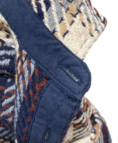 WAX LONDON（ワックスロンドン）WAX london (ワックスロンドン) Astro Check Whiting Overshirt ネイビー サイズ:SIZE Mの古着・服飾アイテム