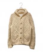 Athena Designsアテナデザインズ）の古着「アランニットカーディガン」｜アイボリー