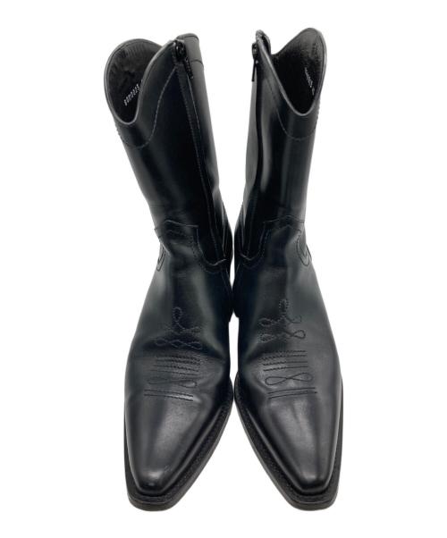 DSQUARED2（ディースクエアード）DSQUARED2 (ディースクエアード) Wanderer’ leather ankle boots ブラック サイズ:SIZE 42の古着・服飾アイテム