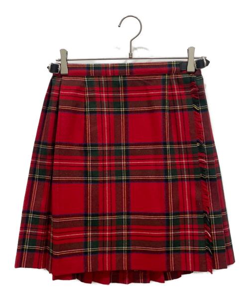 O'NEILL（オニール）O'NEILL (オニール) チェックスカート レッド サイズ:40の古着・服飾アイテム