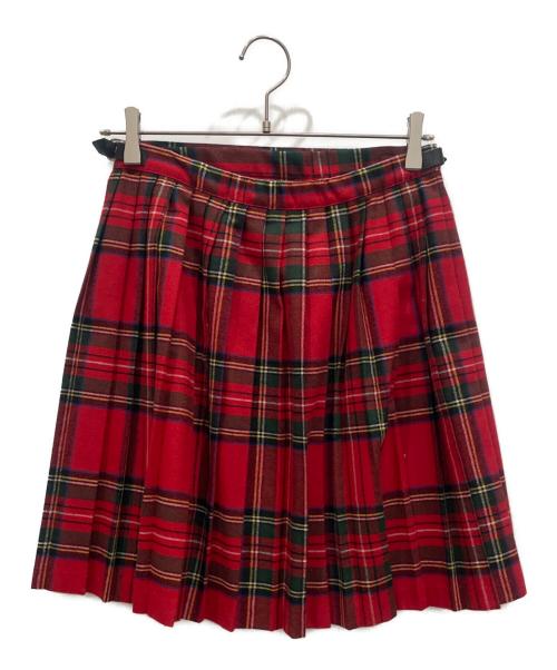 O'NEILL（オニール）O'NEILL (オニール) チェックスカート レッド サイズ:40の古着・服飾アイテム