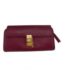 Chloe（クロエ）の古着「ドリュー長財布」｜レッド