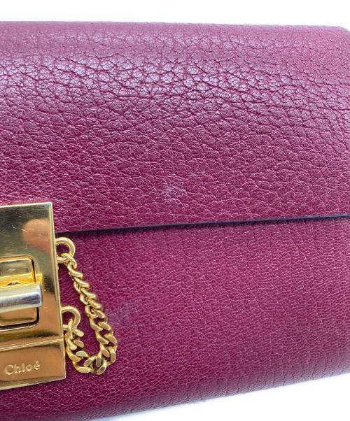 Chloe（クロエ）Chloe (クロエ) ドリュー長財布 レッドの古着・服飾アイテム