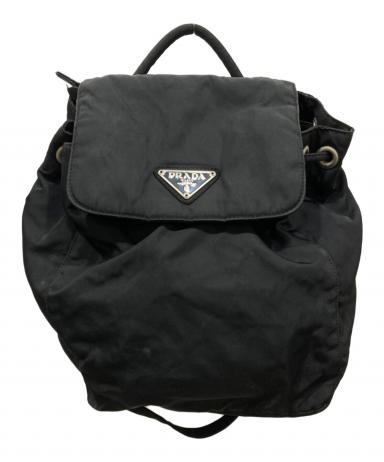 中古・古着通販】PRADA (プラダ) ミニ巾着リュック ブラック｜ブランド