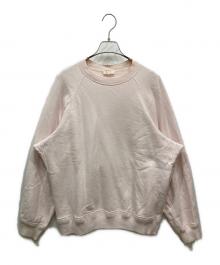 BLAMINK（ブラミンク）の古着「裏毛ロゴロングスリーブプルオーバー」｜ピンク