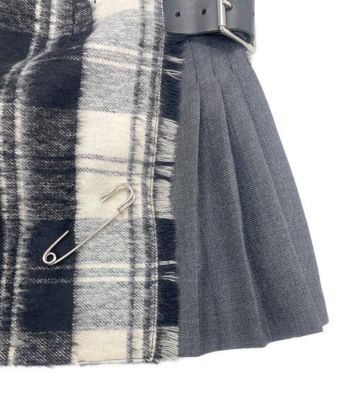 O'NEILL（オニール）O'NEILL (オニール) コンビ ミニスカート グレー サイズ:36の古着・服飾アイテム