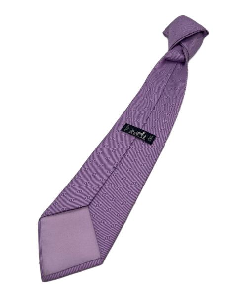 HERMES（エルメス）HERMES (エルメス) ネクタイ パープル サイズ:不明の古着・服飾アイテム