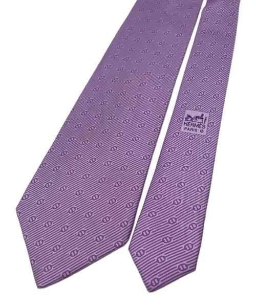 HERMES（エルメス）HERMES (エルメス) ネクタイ パープル サイズ:不明の古着・服飾アイテム