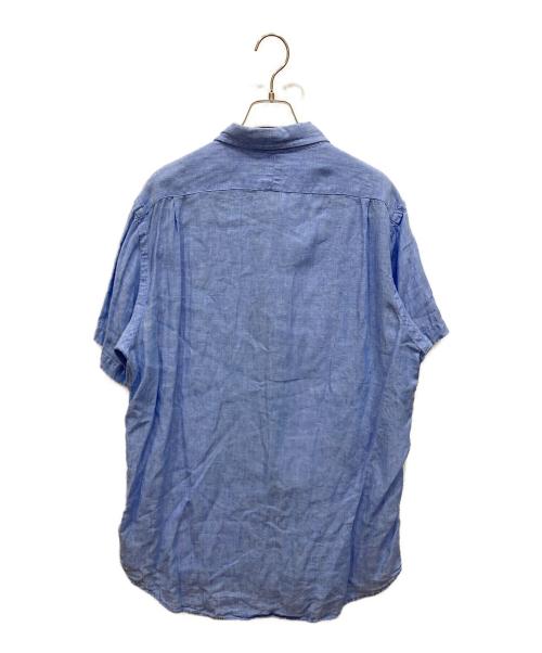 POLO RALPH LAUREN（ポロ・ラルフローレン）POLO RALPH LAUREN (ポロ・ラルフローレン) リネンシャツ スカイブルー サイズ:SIZE Lの古着・服飾アイテム