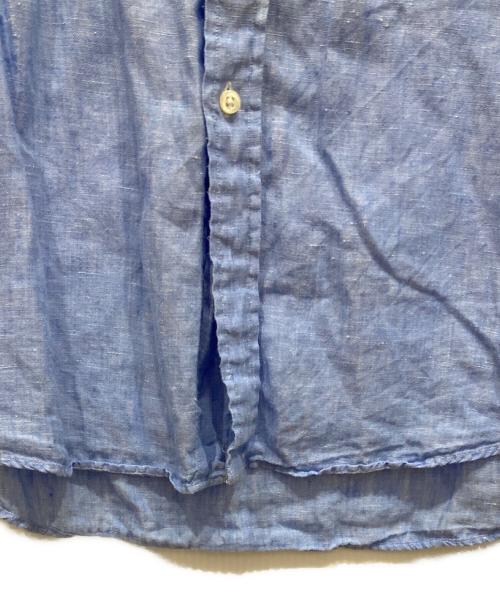 POLO RALPH LAUREN（ポロ・ラルフローレン）POLO RALPH LAUREN (ポロ・ラルフローレン) リネンシャツ スカイブルー サイズ:SIZE Lの古着・服飾アイテム