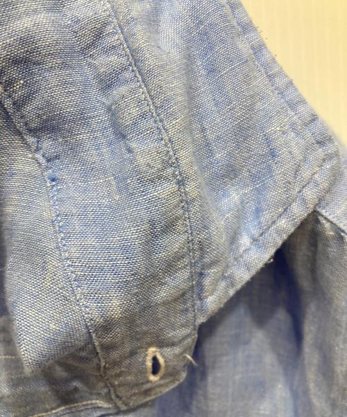 POLO RALPH LAUREN（ポロ・ラルフローレン）POLO RALPH LAUREN (ポロ・ラルフローレン) リネンシャツ スカイブルー サイズ:SIZE Lの古着・服飾アイテム