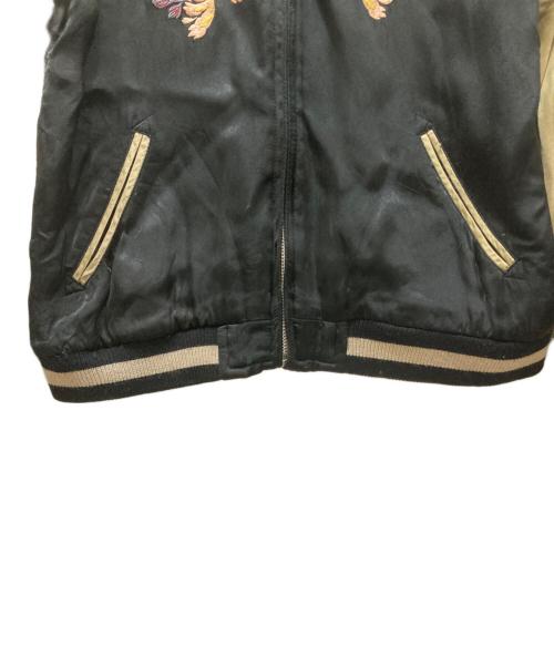 花旅楽団（ハナタビガクダン）花旅楽団 (ハナタビガクダン) スカジャン ブラック サイズ:SIZE Sの古着・服飾アイテム