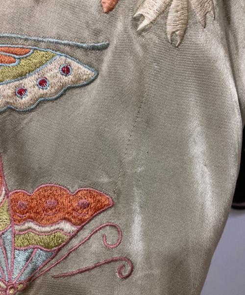 花旅楽団（ハナタビガクダン）花旅楽団 (ハナタビガクダン) スカジャン ブラック サイズ:SIZE Sの古着・服飾アイテム