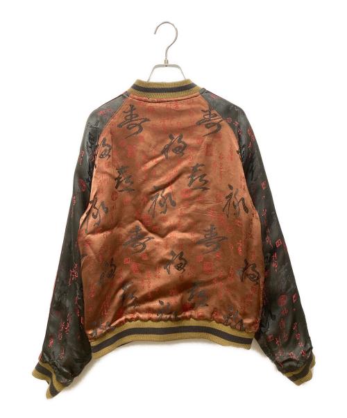 花旅楽団（ハナタビガクダン）花旅楽団 (ハナタビガクダン) スカジャン ブラック サイズ:SIZE Sの古着・服飾アイテム