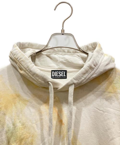 DIESEL（ディーゼル）DIESEL (ディーゼル) タイダイ柄パーカー ホワイト サイズ:SIZE XXSの古着・服飾アイテム