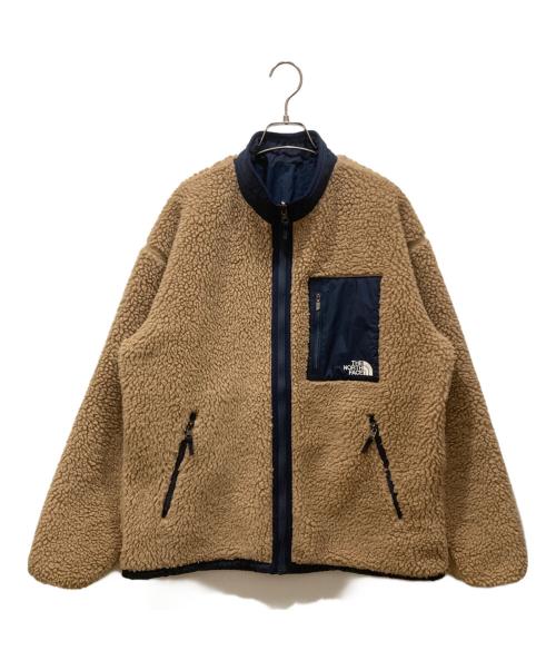 THE NORTH FACE（ザ ノース フェイス）THE NORTH FACE (ザ ノース フェイス) リバーシブルエクストリームパイルフリースジャケット ベージュ×ネイビー サイズ:SIZE Mの古着・服飾アイテム