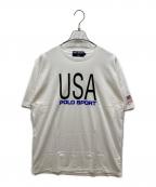 POLO SPORTポロスポーツ）の古着「USAプリントTシャツ」｜ホワイト