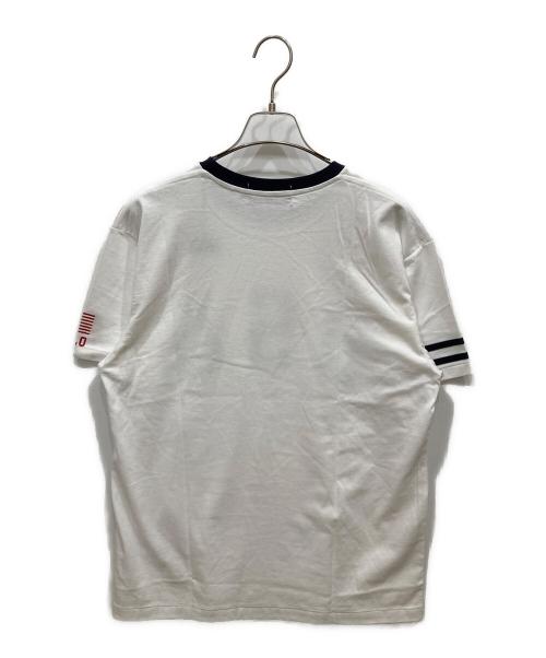 POLO SPORT（ポロスポーツ）POLO SPORT (ポロスポーツ) USAプリントTシャツ ホワイト サイズ:SIZE Mの古着・服飾アイテム