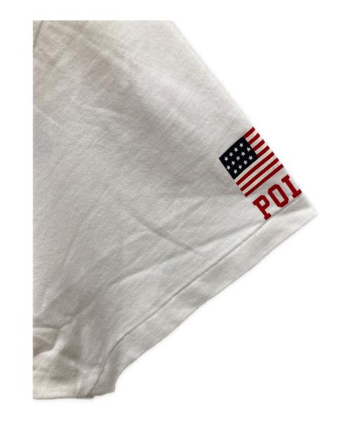 POLO SPORT（ポロスポーツ）POLO SPORT (ポロスポーツ) USAプリントTシャツ ホワイト サイズ:SIZE Mの古着・服飾アイテム