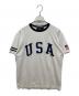 POLO SPORT（ポロスポーツ）の古着「USAプリントTシャツ」｜ホワイト