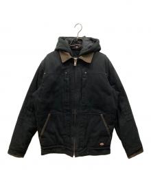 Dickies（ディッキーズ）の古着「フーデットダックジャケット」｜ブラック