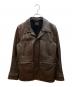 GLAD HAND（グラッドハンド）の古着「カウレザーカーコート」｜ブラウン