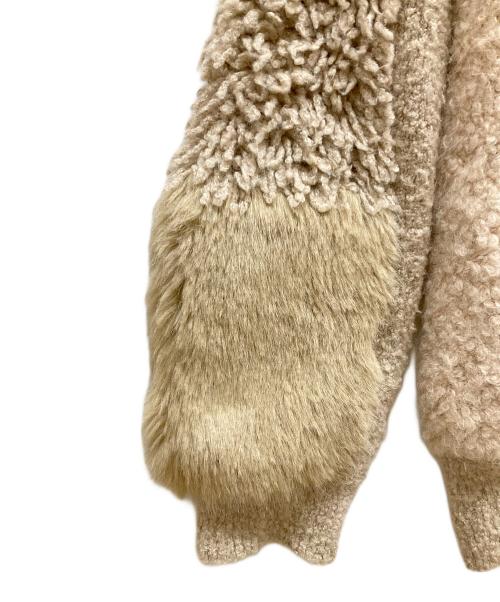 STELLA McCARTNEY（ステラマッカートニー）STELLA McCARTNEY (ステラマッカートニー) 切替ニットカーディガン ベージュ サイズ:SIZE 38の古着・服飾アイテム