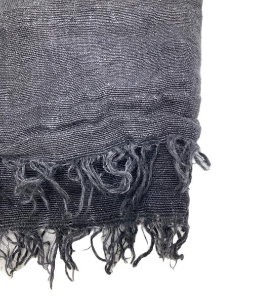 Ron Herman（ロンハーマン）Ron Herman (ロンハーマン) ASAUCE MELER (アソースメレ) 大判リネンストール ブラックの古着・服飾アイテム