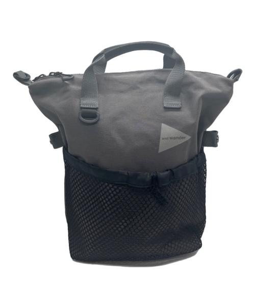 and wander（アンドワンダー）and wander (アンドワンダー) PE／CO 2way bag グレーの古着・服飾アイテム