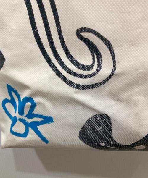 MARNI（マルニ）MARNI (マルニ) PVCショッピングバッグ ホワイト×グリーンの古着・服飾アイテム