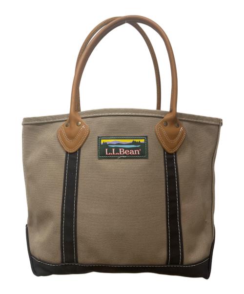 L.L.Bean（エルエルビーン）L.L.Bean (エルエルビーン) レザー・ハンドル・カタディン・ボート・アンド・トート ブラウンの古着・服飾アイテム