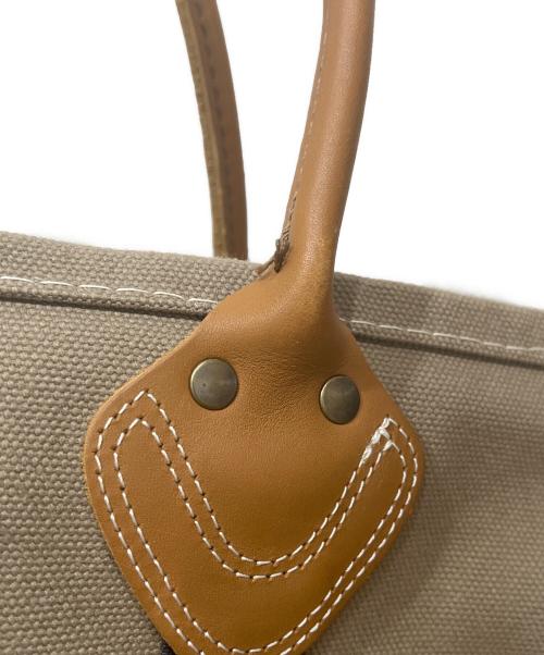 L.L.Bean（エルエルビーン）L.L.Bean (エルエルビーン) レザー・ハンドル・カタディン・ボート・アンド・トート ブラウンの古着・服飾アイテム