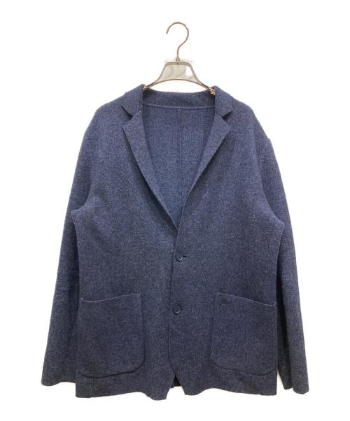 LACOSTE（ラコステ）LACOSTE (ラコステ) ミラノリブニットジャケット ネイビー サイズ:SIZE Mの古着・服飾アイテム