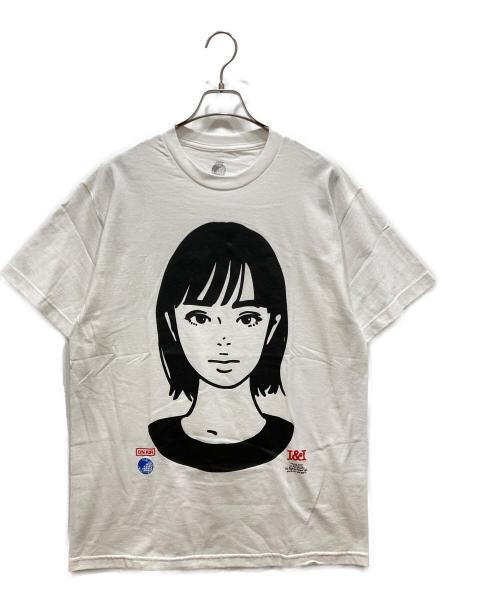 kyne on air（キネ オンエア）kyne ON AIR (キネ オンエア) プリントTシャツ ホワイト サイズ:SIZE L 未使用品の古着・服飾アイテム