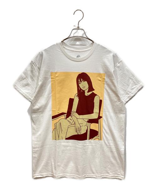 kyne on air（キネ オンエア）kyne ON AIR (キネ オンエア) プリントTシャツ ホワイト サイズ:SIZE L 未使用品の古着・服飾アイテム