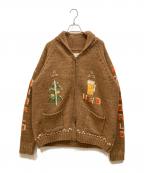 SEVESKIGセヴシグ）の古着「Cowichan Knit Ver,N W O」｜ブラウン