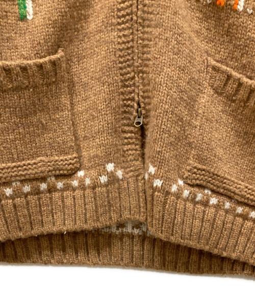 SEVESKIG（セヴシグ）SEVESKIG (セヴシグ) Cowichan Knit Ver,N W O ブラウン サイズ:SIZE Lの古着・服飾アイテム